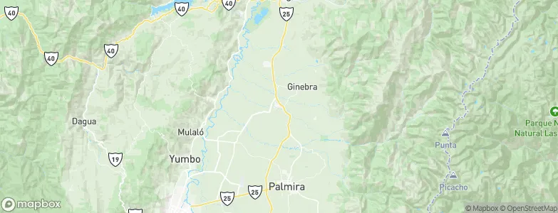 El Cerrito, Colombia Map