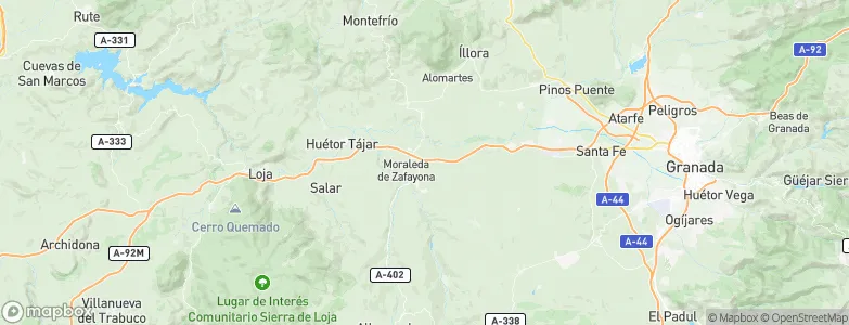 El Chaparral, Spain Map