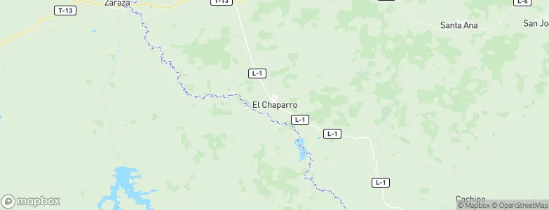 El Chaparro, Venezuela Map