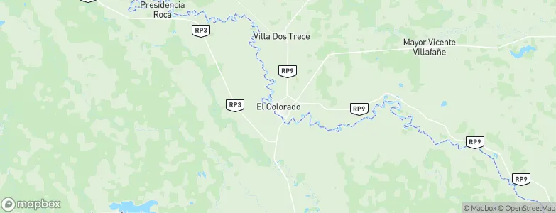 El Colorado, Argentina Map