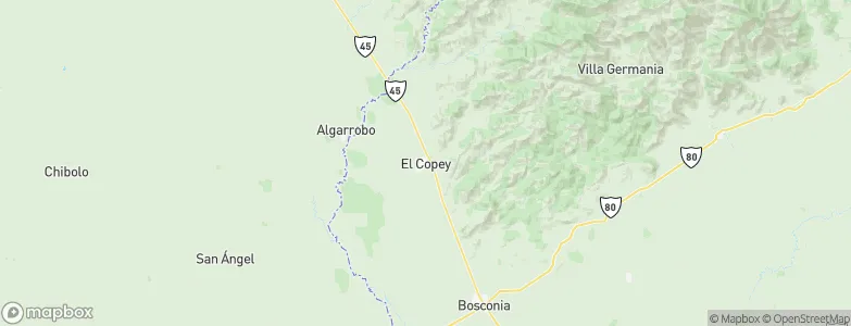 El Copey, Colombia Map