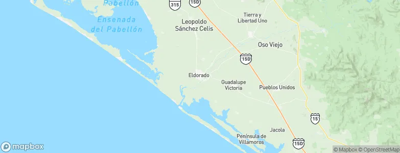 El Dorado, Mexico Map