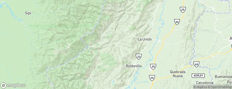El Dovio, Colombia Map