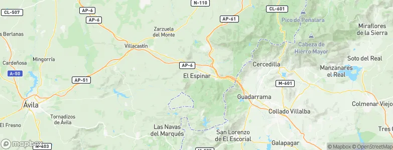 El Espinar, Spain Map