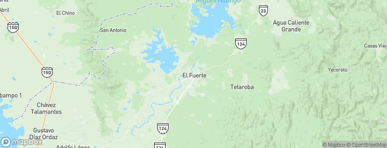 El Fuerte, Mexico Map