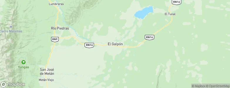 El Galpón, Argentina Map