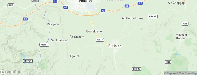 El-Hajeb, Morocco Map