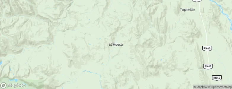 El Huecú, Argentina Map
