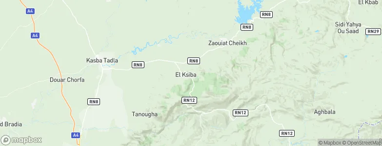 El Ksiba, Morocco Map