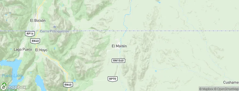 El Maitén, Argentina Map