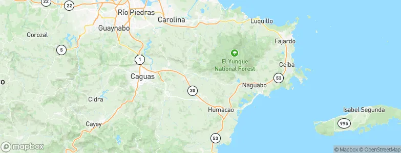 El Mangó, Puerto Rico Map
