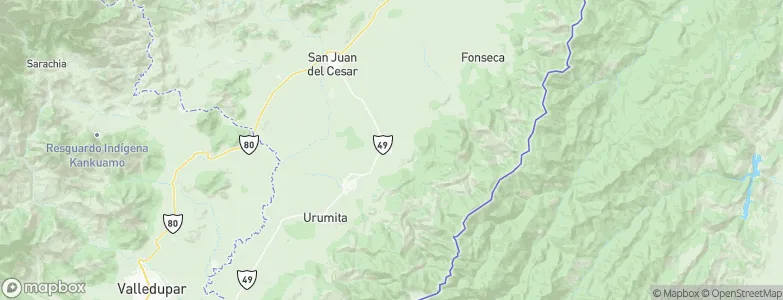El Molino, Colombia Map