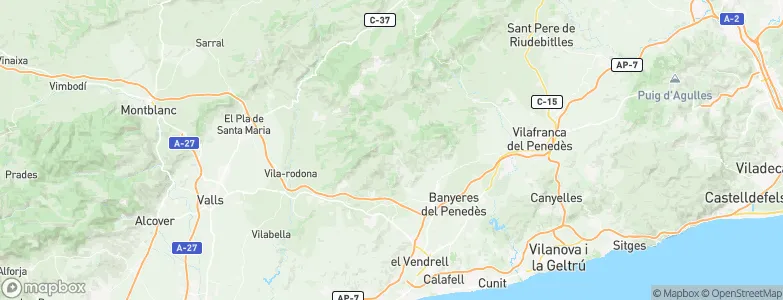 el Montmell, Spain Map