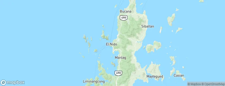 El Nido, Philippines Map