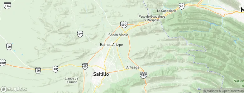 El Ojuelo, Mexico Map