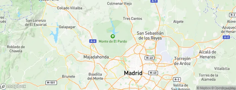 El Pardo, Spain Map