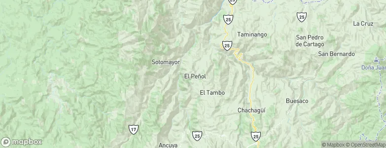 El Peñol, Colombia Map