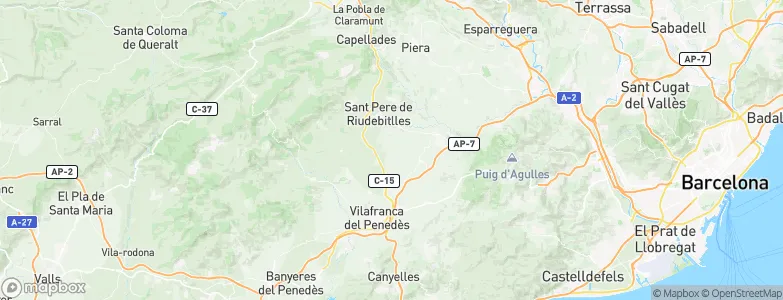 el Pla del Penedès, Spain Map