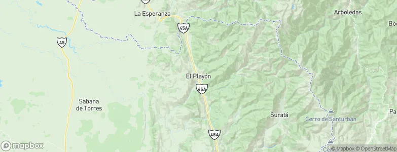El Playón, Colombia Map