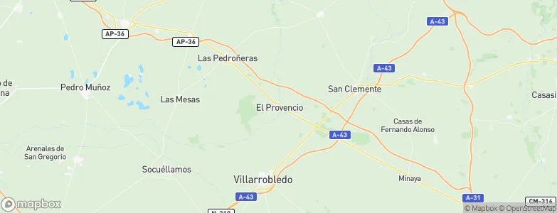 El Provencio, Spain Map