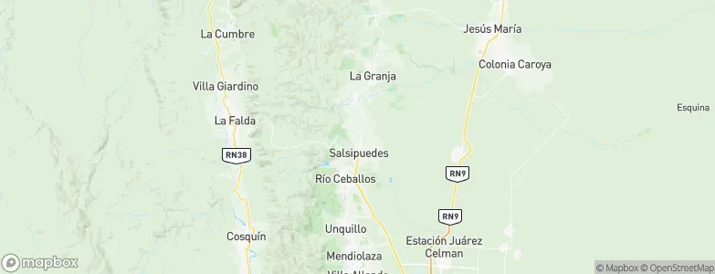 El Pueblito, Argentina Map