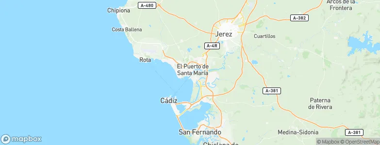 El Puerto de Santa María, Spain Map
