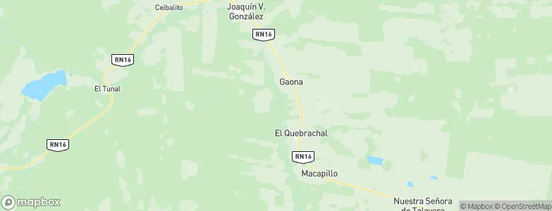 El Quebrachal, Argentina Map