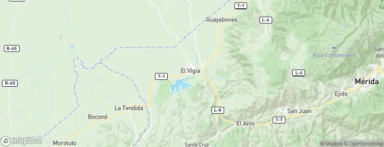 El Raicero, Venezuela Map