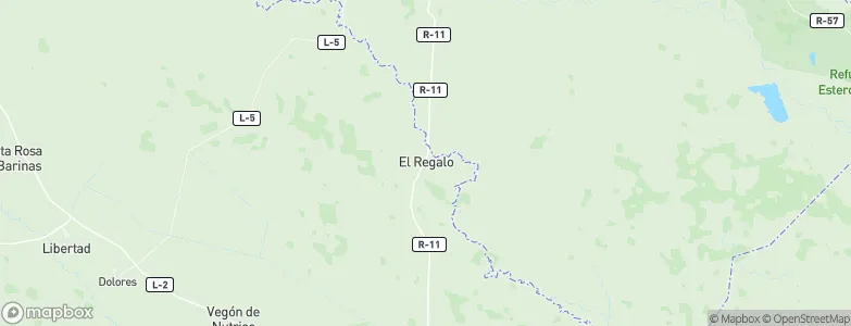 El Regalo, Venezuela Map