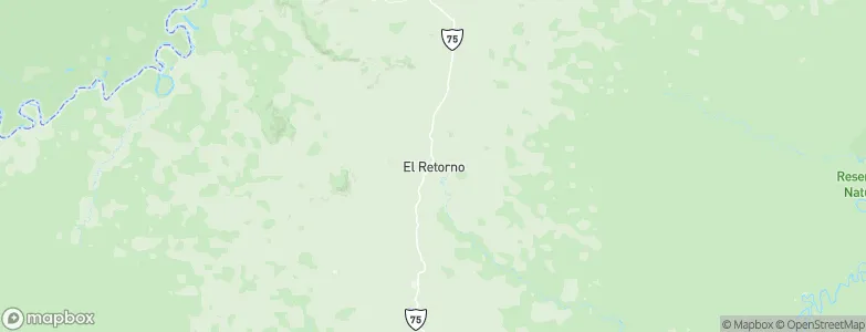 El Retorno, Colombia Map