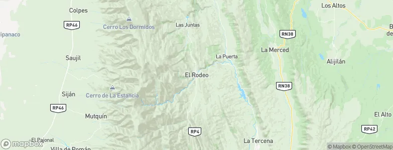 El Rodeo, Argentina Map