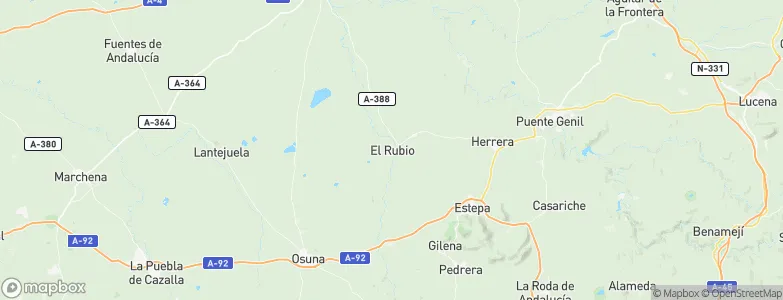 El Rubio, Spain Map