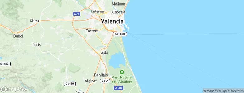 El Saler, Spain Map