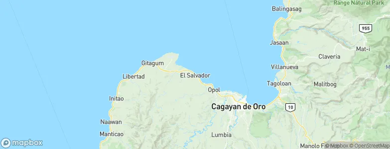 El Salvador, Philippines Map