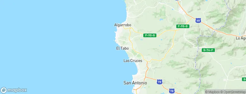 El Tabo, Chile Map
