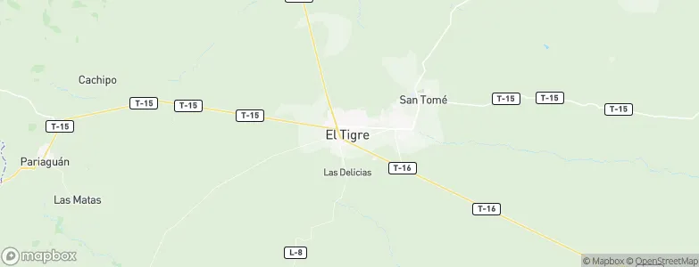 El Tigre, Venezuela Map