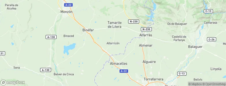 el Torricó / Altorricon, Spain Map