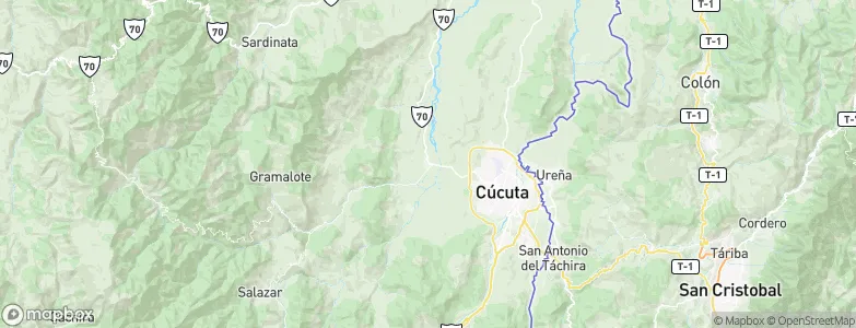 El Zulia, Colombia Map