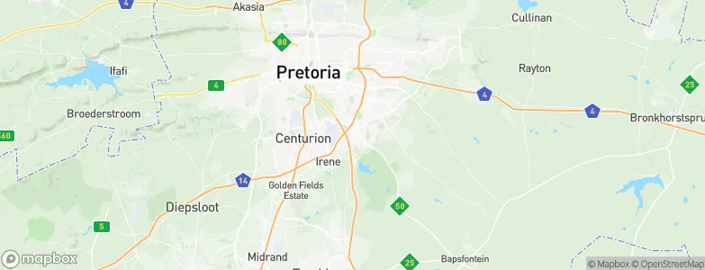 Elarduspark, South Africa Map