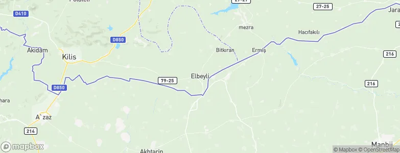 Elbeyli, Turkey Map