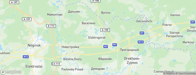 Elektrogorsk, Russia Map