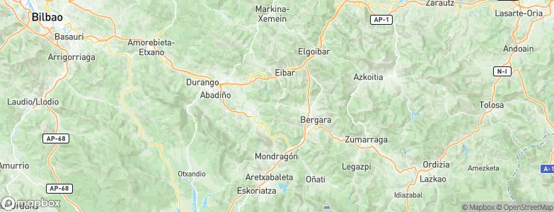 Elgeta, Spain Map