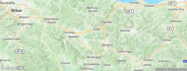 Elgeta, Spain Map