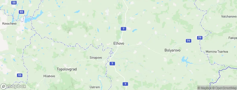 Elhovo, Bulgaria Map