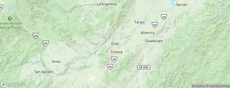 Elías, Colombia Map