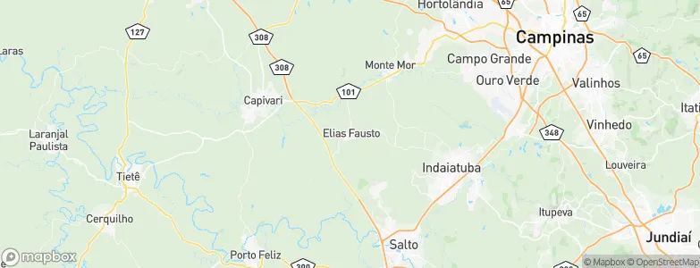 Elias Fausto, Brazil Map