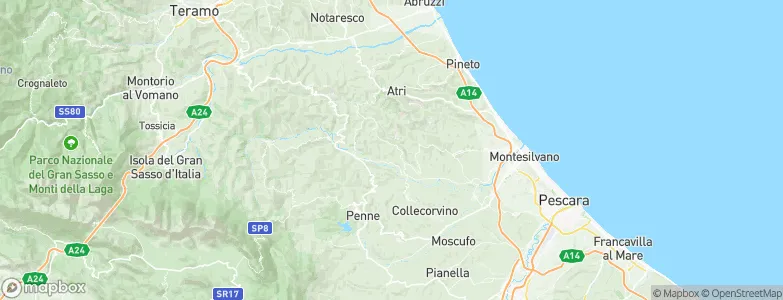 Elice, Italy Map