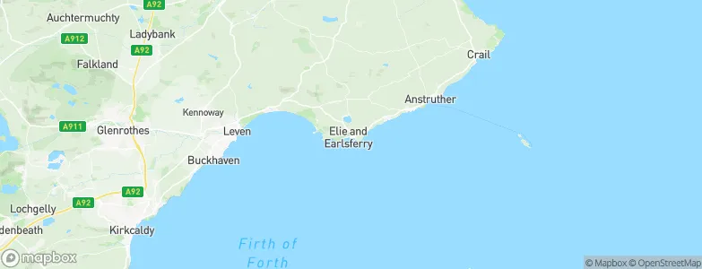 Elie, United Kingdom Map