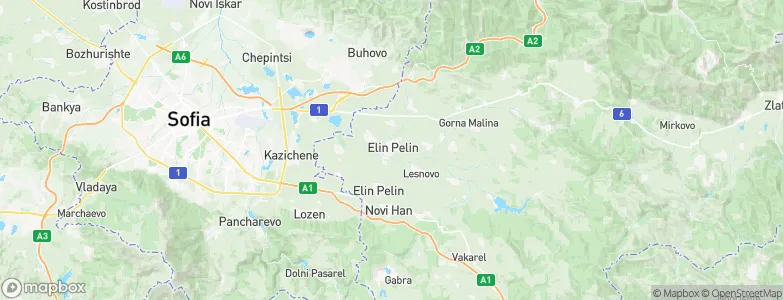 Elin Pelin, Bulgaria Map