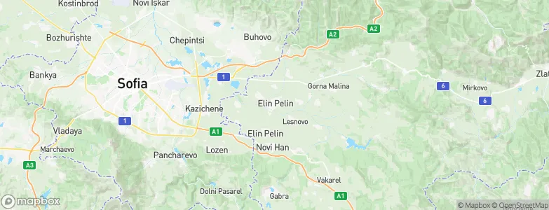 Elin Pelin, Bulgaria Map